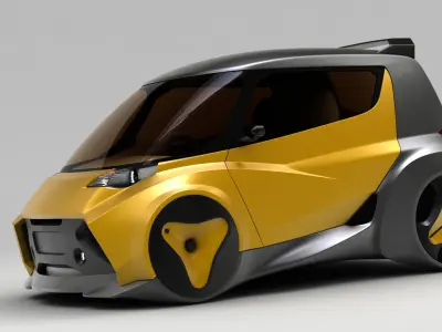 Kancil EV-4 Facelift 3D model