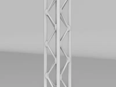 Steel Square Truss 5 Low-poly 3D model