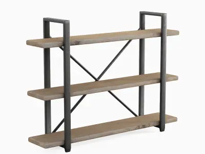 Bookshelf 01  Low-poly 3D model