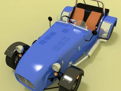 Roadster 2 sports car 3D model