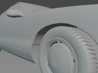 A taxi cab 3D model