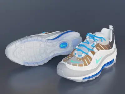 Sneaker Air Max 98 On-Air NYC Low-poly 3D model
