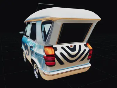 COOL CARS SolarRover no4 Collectable Model these WHEELS are HOT Low-poly 3D model