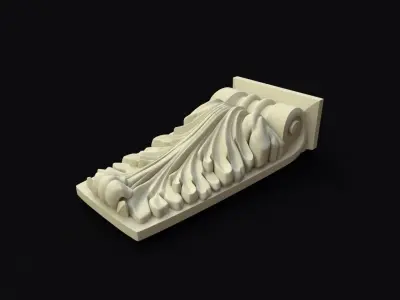 pilaster decorative corbel 3D model