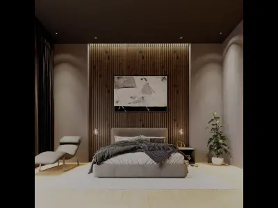 Modern Luxury Bedroom 3D model