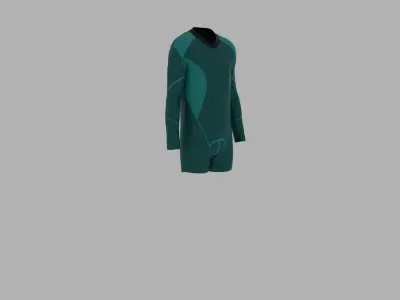 Sport Suit Low-poly 3D model