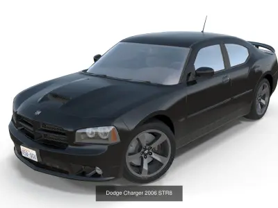 American muscle cars 3D Model Collection