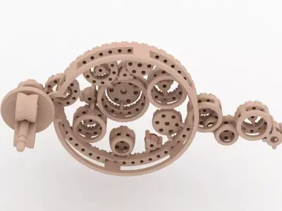 Luxury Earring 007 3D print model