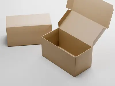 Packaging Boxes for Product mockups Rigged 3D model