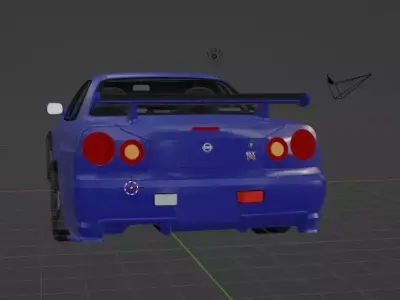 nissan r34 3D print model