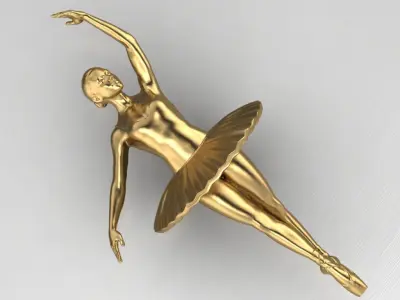 ballet pendant 05 3D print model