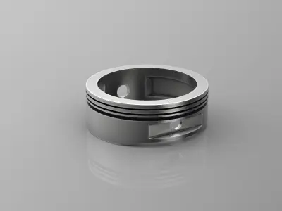 Harley motorcycle piston ring 3d model for 3d printing 3D print 3D print model