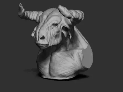 Minotaur Bust 3D model