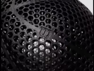 Airless Wilson Basketball ball 3D print model