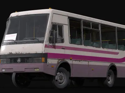 BAZ - A079 Etalon Low-poly 3D model