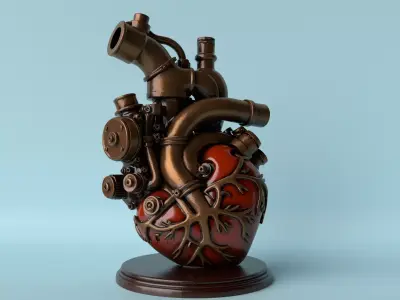 Engine Heart  For Car and Motorcycle Lover 3D print model
