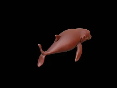 Whale Animal Sculpture 3D print model buy