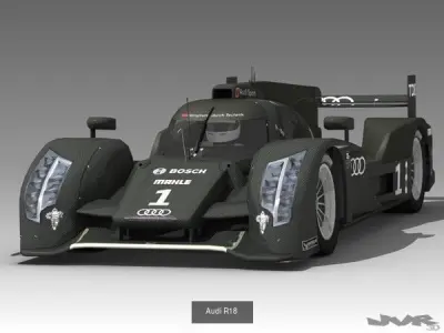 Audi R18 Prototypes 3D Model Collection