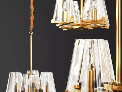 ANKE LUXURY CHANDELIER 2 Low-poly 3D model purchase