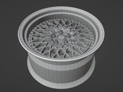 Seeker CCX - 2 Piece Wheels - Game Ready Low-poly 3D model