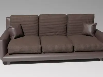 Leather sofa Free 3D model
