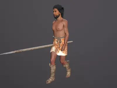 hominid Low-poly 3D model