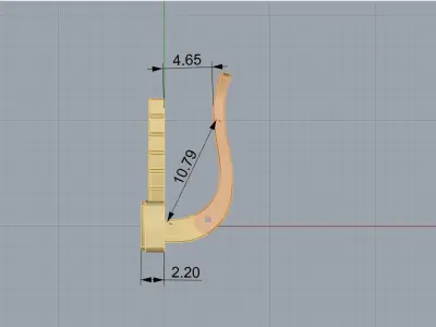 Fashion earrings 3d print model ready  3D print model