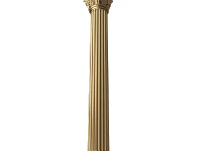 Column Capital 0203 Low-poly 3D model