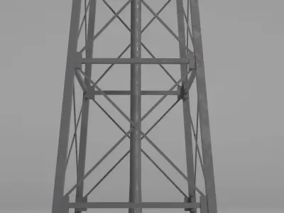 Water Tower Free low-poly 3D model