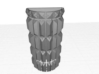 Isadora Flush Mounted Sconce 3D model