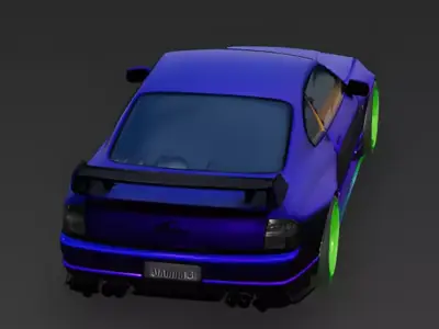 Underground Tokyo Street Racer 3D Model Low-poly 3D model