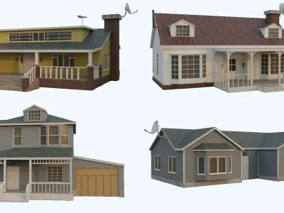 houses pack 3D model