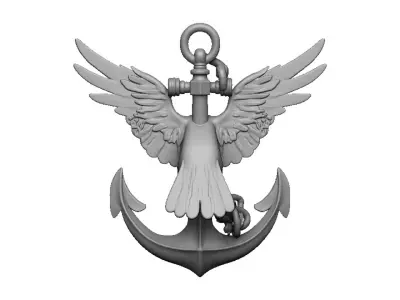 Anchor Pendant 3D print model