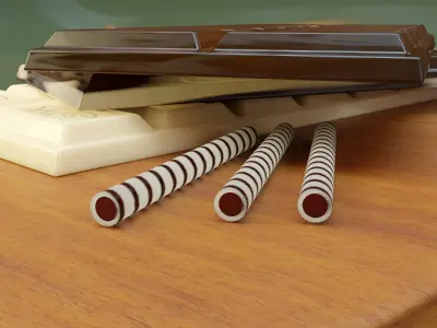 Diverse Custom Chocolate Bars 3D model