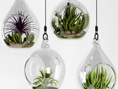 Hanging bowl vase 4 3D model