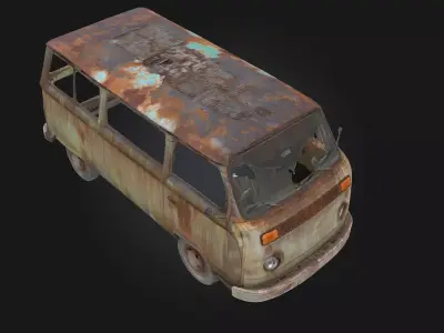 Rusty Relic  Timeworn Echo from the Past 3D model by 3dart3d