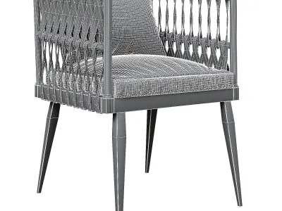 Armchair Luta by Romatti 3d model Low-poly 3D model