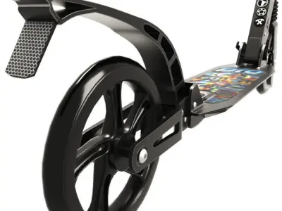 scooter kick Low-poly 3D model