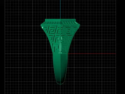 Print Ready STL 3DM  Gents Rings Diamond Men Ring  3D print model 194