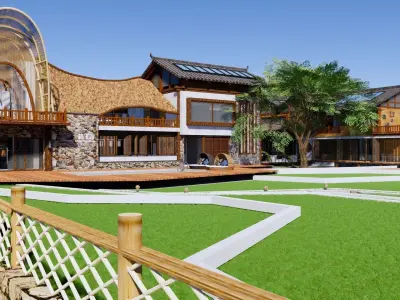 A country house 3D model