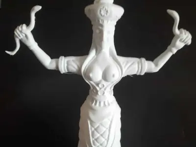 Snake Goddess 3D print model