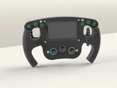 F1 Steering Wheel Design for Similation 3D print model