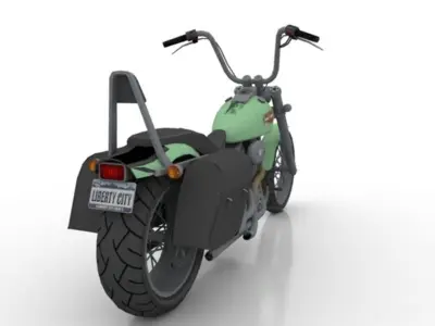 Harley Davidson Motorbike 3D model