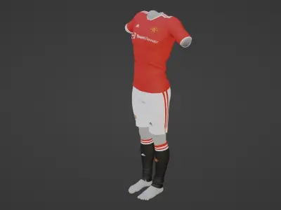 Manchester United Sportwear Low-poly 3D model