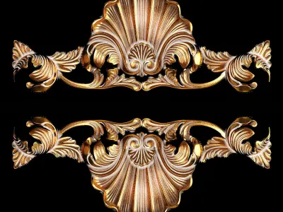 Classic carved 038 3D model