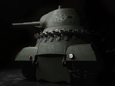 Rigged High Poly Ba-11 armored car 3D model