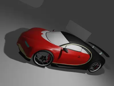 Bugatti Chiron 2017 3D model