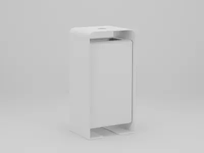 Garden Trash Can 50x40x100 Low-poly 3D model