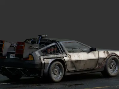 Delorean - Ready Player One 3D model