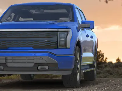 Electric Pickup Truck 3D model